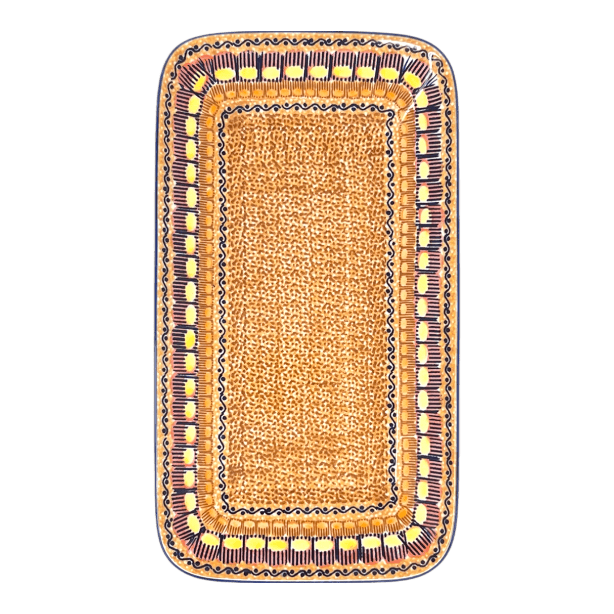 Platter, Rectangular, 14" x 8" in "Desert Sunrise" by Manufaktura | P202U-KLJ