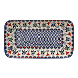 Platter, Rectangular, 14" x 8" in "Scandinavian Scarlet" by Manufaktura | P202U-P295