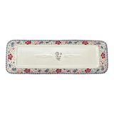 Platter, Rectangular, Long, 19.5" x 6.75" in "Full Bloom" by Manufaktura | P204S-EO34