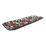 Platter, Rectangular, Long, 19.5" x 6.75" in "Poppies & Posies" by Manufaktura | P204S-IM02