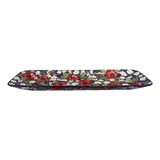 Platter, Rectangular, Long, 19.5" x 6.75" in "Poppies & Posies" by Manufaktura | P204S-IM02