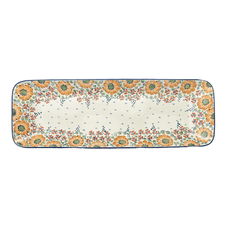 Platter, Rectangular, Long, 19.5" x 6.75" in "Autumn Harvest" by Manufaktura | P204S-LB