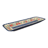 Platter, Rectangular, Long, 19.5" x 6.75" in "Floral Fantasy" by Manufaktura | P204S-P260