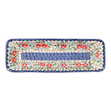 Platter, Rectangular, Long, 19.5" x 6.75" in "Floral Fantasy" by Manufaktura | P204S-P260