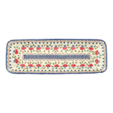 Platter, Rectangular, Long, 19.5" x 6.75" in "Mediterranean Blossoms" by Manufaktura | P204S-P274