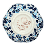 Bowl, Scalloped, Shallow, 4.25", (P205) in "Scattered Blues" by Manufaktura | P205S-AS45