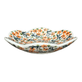 Bowl, Scalloped, Shallow, 4.25", (P205) in "Peach Blossoms" by Manufaktura | P205S-AS46