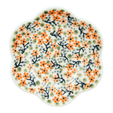 Bowl, Scalloped, Shallow, 4.25", (P205) in "Peach Blossoms" by Manufaktura | P205S-AS46