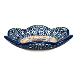 Bowl, Scalloped, Shallow, 4.25", (P205) in "Ruby Bouquet" by Manufaktura | P205S-DPCS