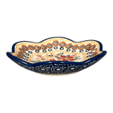 Bowl, Scalloped, Shallow, 4.25", (P205) in "Ruby Duet" by Manufaktura | P205S-DPLC