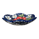 Bowl, Scalloped, Shallow, 4.25", (P205) in "Poppies & Posies" by Manufaktura | P205S-IM02
