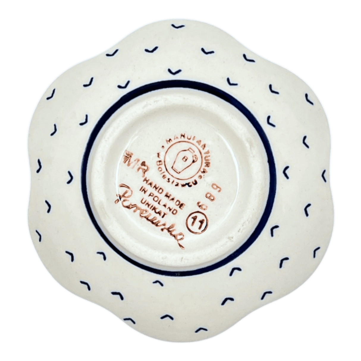 Bowl, Scalloped, Shallow, 4.25", (P205) in "Autumn Harvest" by Manufaktura | P205S-LB