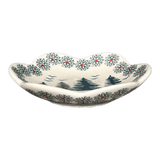 Bowl, Scalloped, Shallow, 4.25", (P205) in "Pine Forest" by Manufaktura | P205S-PS29