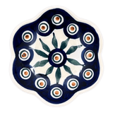 Bowl, Scalloped, Shallow, 4.25", (P205) in "Peacock" by Manufaktura | P205T-54