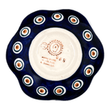 Bowl, Scalloped, Shallow, 4.25", (P205) in "Peacock" by Manufaktura | P205T-54