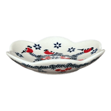Bowl, Scalloped, Shallow, 4.25", (P205) in "Red Bird" by Manufaktura | P205T-GILE