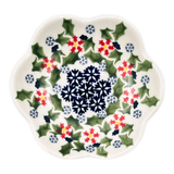 Bowl, Scalloped, Shallow, 4.25", (P205) in "Holly In Bloom" by Manufaktura | P205T-IN13