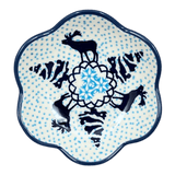 Bowl, Scalloped, Shallow, 4.25", (P205) in "Peaceful Season" by Manufaktura | P205T-JG24