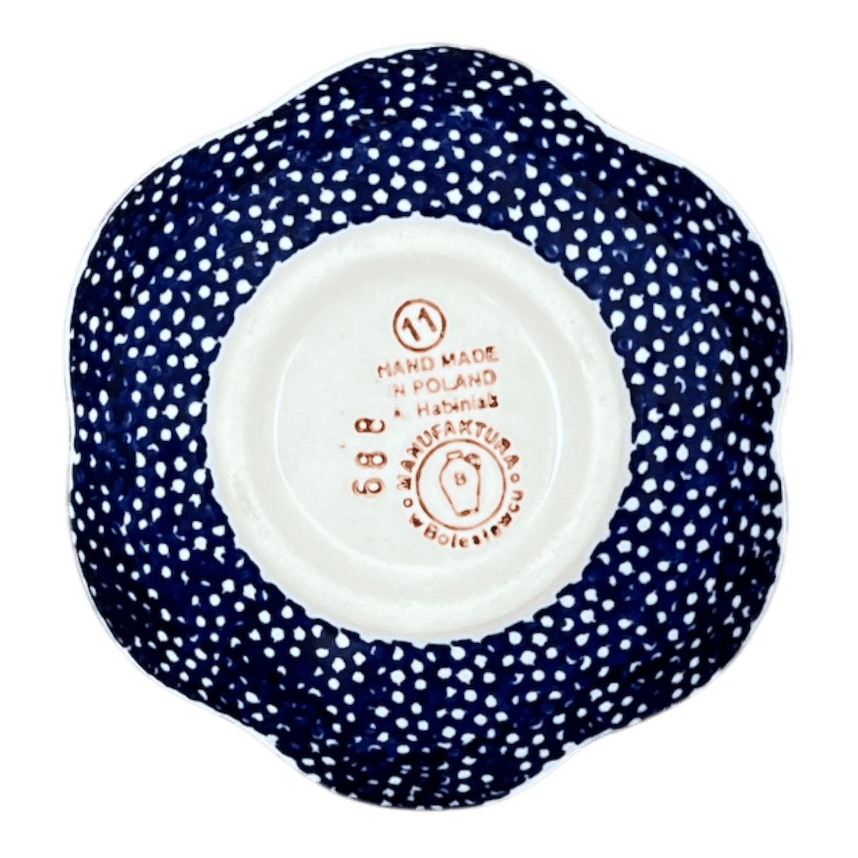 Bowl, Scalloped, Shallow, 4.25", (P205) in "Bunny Love" by Manufaktura | P205T-P324