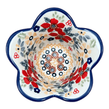 Bowl, Scalloped, 2" in "Ruby Duet" by Manufaktura | P206S-DPLC