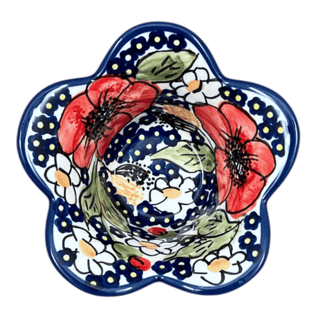 Bowl, Scalloped, 2" in "Poppies & Posies" by Manufaktura | P206S-IM02