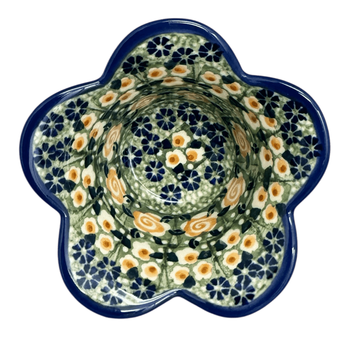 Bowl, Scalloped, 2" in "Perennial Garden" by Manufaktura | P206S-LM