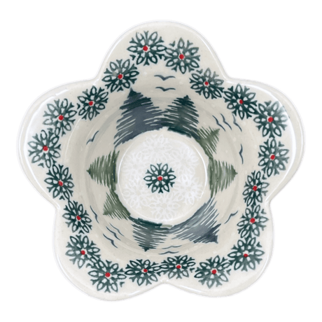 Bowl, Scalloped, 2" in "Pine Forest" by Manufaktura | P206S-PS29