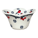 Bowl, Scalloped, 2" in "Red Bird" by Manufaktura | P206T-GILE