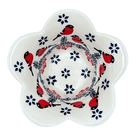 Bowl, Scalloped, 2" in "Red Bird" by Manufaktura | P206T-GILE