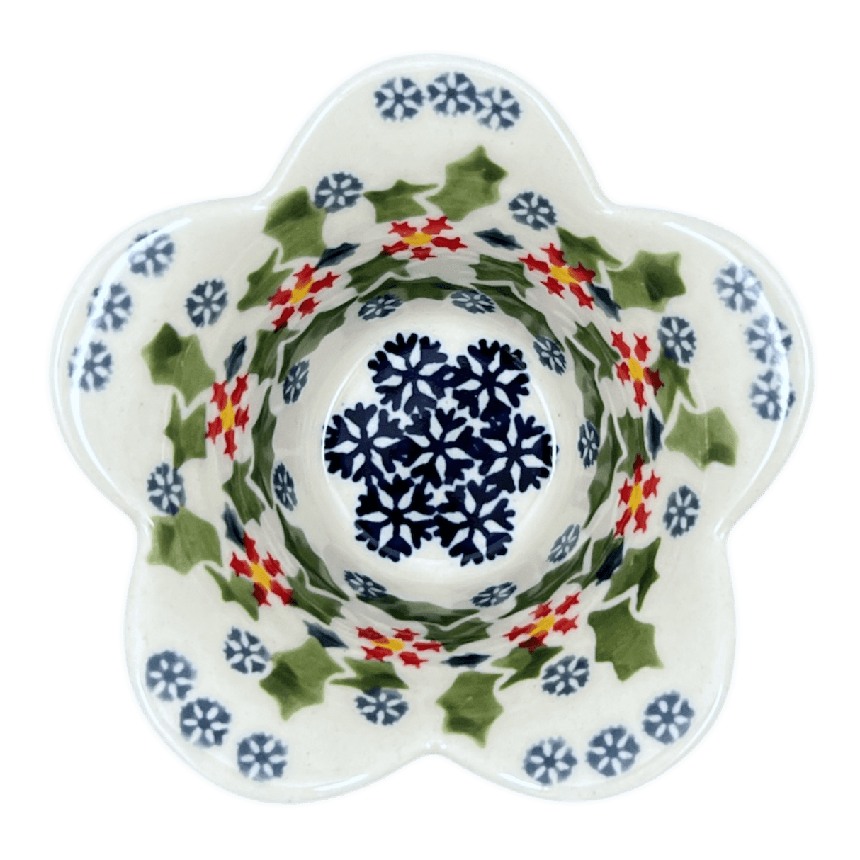 Bowl, Scalloped, 2" in "Holly In Bloom" by Manufaktura | P206T-IN13