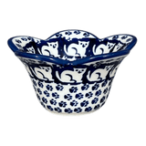 Bowl, Scalloped, 2" in "Kitty Cat Path" by Manufaktura | P206T-KOT6