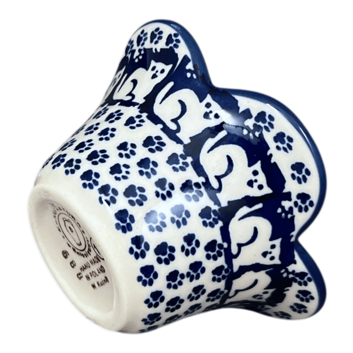 Bowl, Scalloped, 2" in "Kitty Cat Path" by Manufaktura | P206T-KOT6