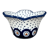 Bowl, Scalloped, 2" in "Peacock Dot" by Manufaktura | P206U-54K