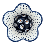 Bowl, Scalloped, 2" in "Peacock Dot" by Manufaktura | P206U-54K