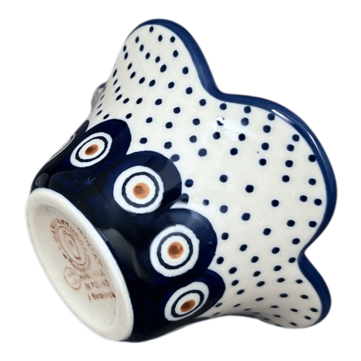 Bowl, Scalloped, 2" in "Peacock Dot" by Manufaktura | P206U-54K
