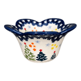 Bowl, Scalloped, 2" in "Festive Forest" by Manufaktura | P206U-INS6