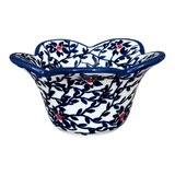 Bowl, Scalloped, 2" in "Blue Canopy" by Manufaktura | P206U-IS04