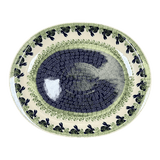 Platter, Serving, Oval, 16.5" x 13.75" in "Bunny Love" by Manufaktura | P218T-P324