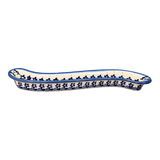 Olive Boat, Curved, 13" x 1.75" in "Butterfly Blues" by Andy | NDA132-17