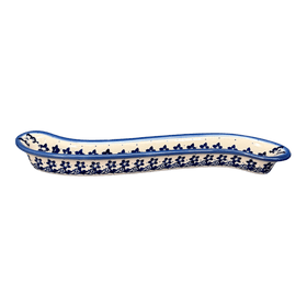 Polish Pottery Curved Olive Boat (Butterfly Blues) | NDA132-17 Additional Image at PolishPotteryOutlet.com
