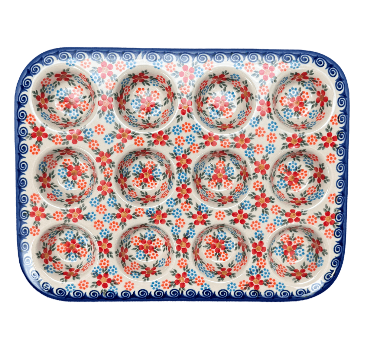 Muffin Pan, 12 Cup Mini in "Meadow in Bloom" by Andy | NDA169-A54