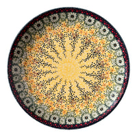 A picture of a Polish Pottery 10" Dinner Plate (Sunshine Grotto) | T132S-WK52 as shown at PolishPotteryOutlet.com/products/10-dinner-plate-sunshine-grotto