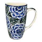 Mug, 14 oz in "Blue Dahlia" by Ceramika Artystyczna | AC52-U1473