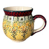 Polish Pottery Large Belly Mug (Sunshine Grotto) | K068S-WK52 at PolishPotteryOutlet.com