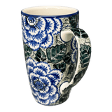 Mug, 14 oz in "Blue Dahlia" by Ceramika Artystyczna | AC52-U1473