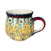 Polish Pottery Medium Belly Mug (Sunshine Grotto) | K090S-WK52 at PolishPotteryOutlet.com