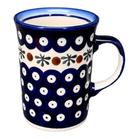 A picture of a Polish Pottery WR 8 oz. Straight Mug (Mosquito) | WR14A-SM3 as shown at PolishPotteryOutlet.com/products/8-oz-straight-mug-mosquito-wr14a-sm3