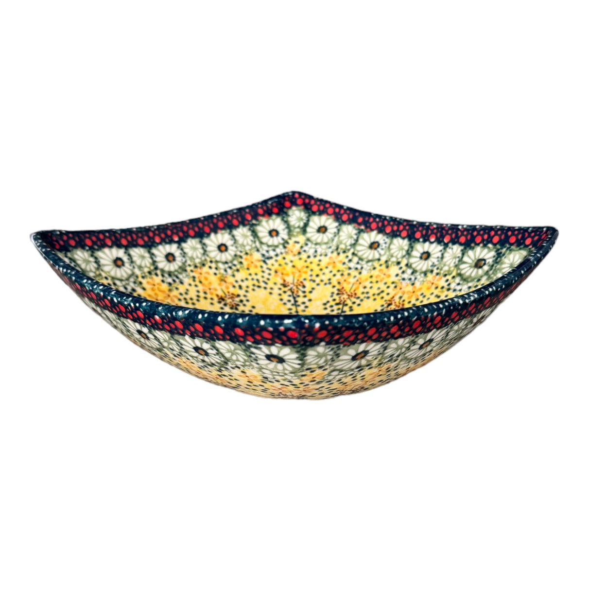 Bowl, Square, Nut, Medium, 7.75" in "Sunshine Grotto" by Manufaktura | M113S-WK52