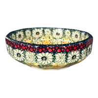 A picture of a Polish Pottery Multangular Bowl (Sunshine Grotto) | M058S-WK52 as shown at PolishPotteryOutlet.com/products/multi-angular-multi-use-bowl-sunshine-grotto-m058s-wk52