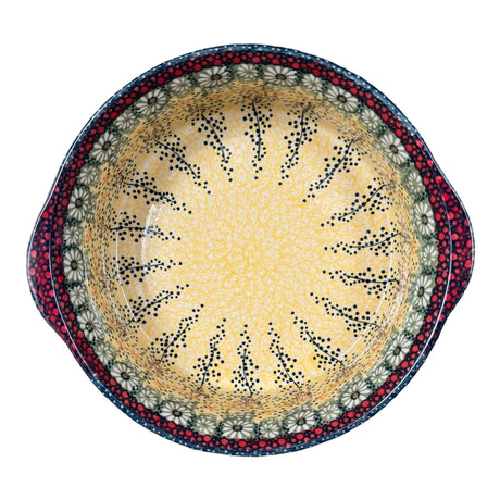 Plate, Round, Pie Plate, Handles, 9.75" in "Sunshine Grotto" by Manufaktura | Z148S-WK52